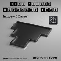 Square Movement Trays | OBS System | 20mm 25mm 30mm 40mm 50mm Bases
