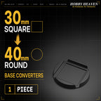 Square to Round Base Converters 3D Print Full Range