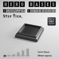 Hero Bases Display Extenders | Squares and Rectangles | Convert Gaming Bases to Display Bases & Plinths
