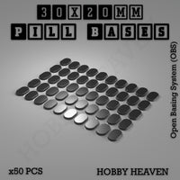 Pill Bases Range - 3d Print Full Range Tabletop Games

