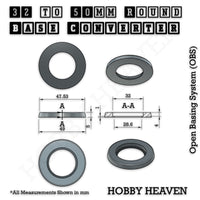 Round Bases Size Converters Round to Round 3d Print Full Range
