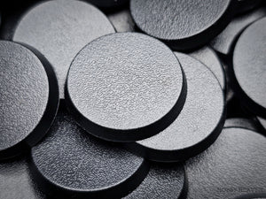 Detailed 32mm round bases for wargaming