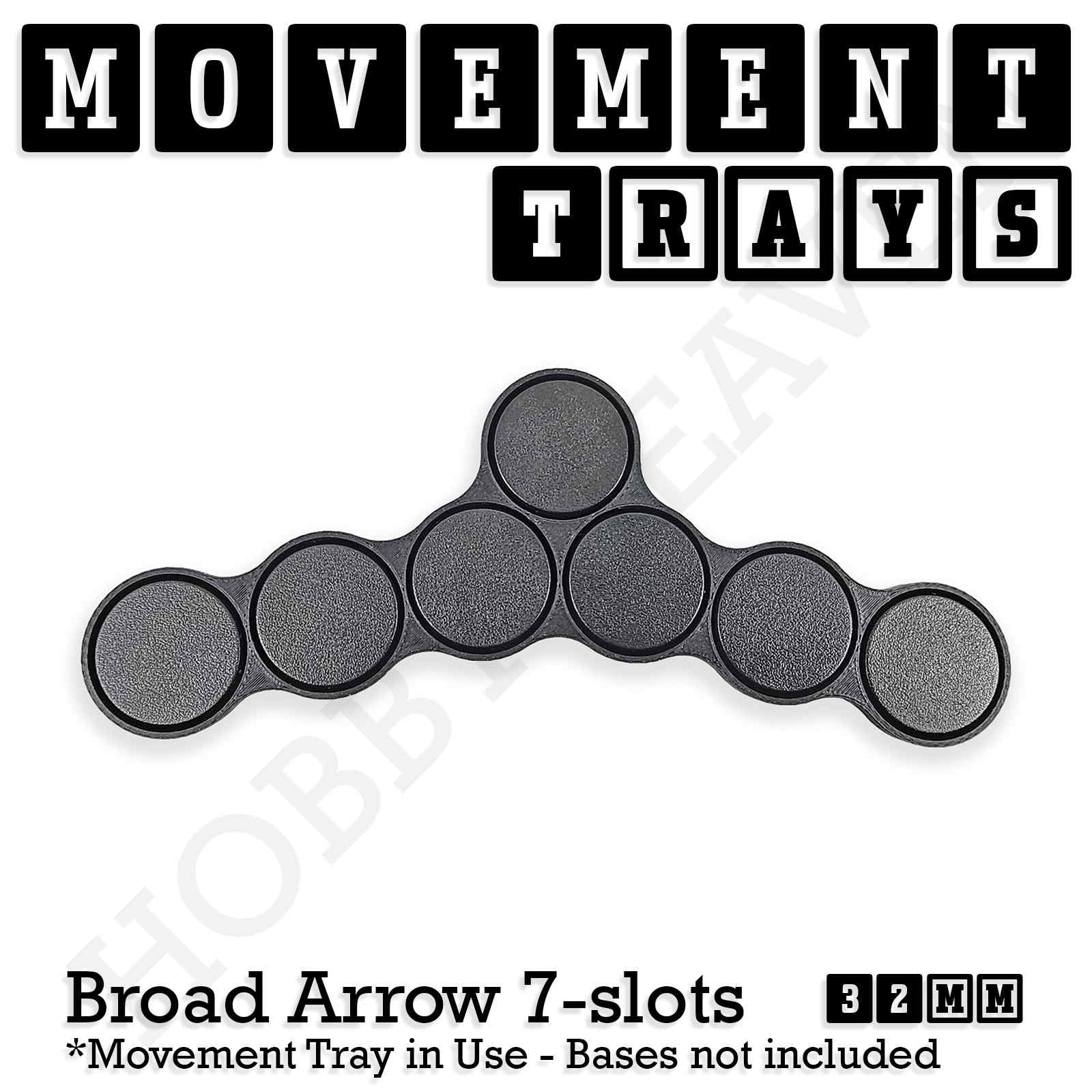 32mm Movement Trays for Tabletop Games | Compatible with Popular Miniatures | Full Range