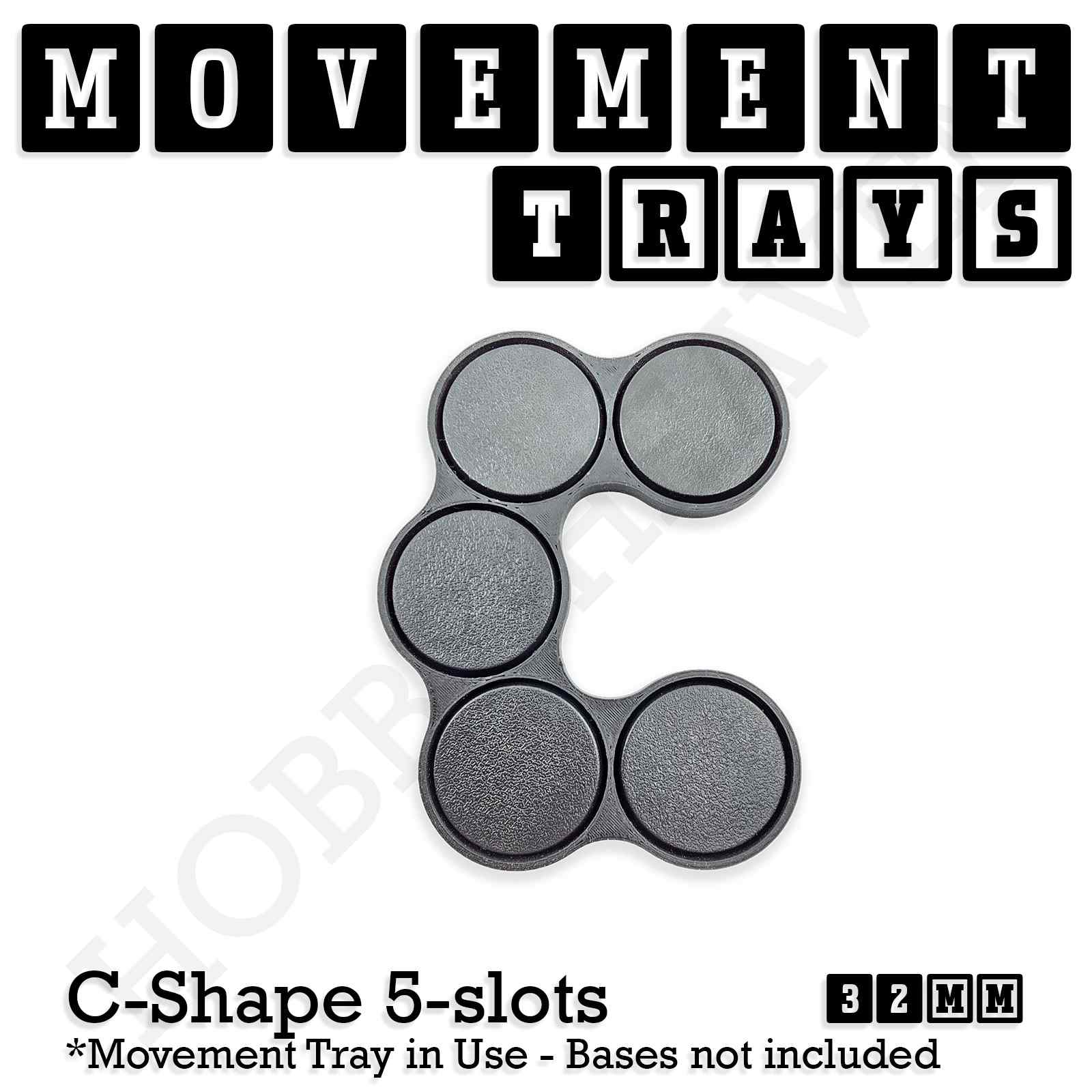 32mm Movement Trays for Tabletop Games | Compatible with Popular Miniatures | Full Range