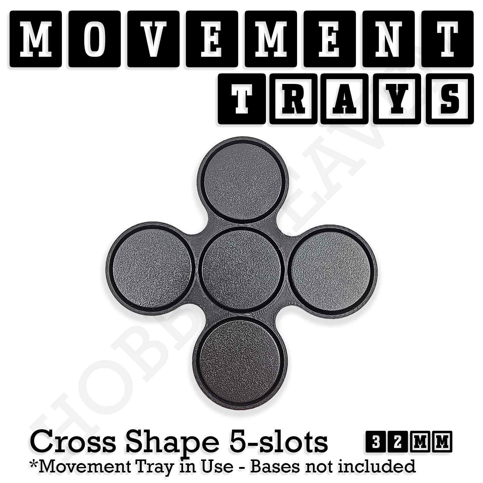 32mm Movement Trays for Tabletop Games | Compatible with Popular Miniatures | Full Range