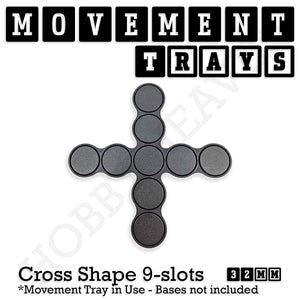 32mm Movement Trays for Tabletop Games | Warhammer Compatible | Full Range