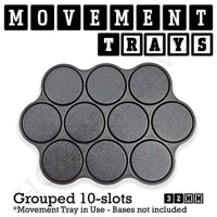 32mm Movement Trays for Tabletop Games | Warhammer Compatible | Full Range
