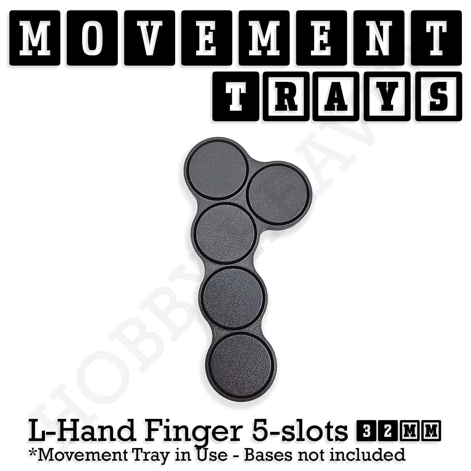 32mm Movement Trays for Tabletop Games | Compatible with Popular Miniatures | Full Range
