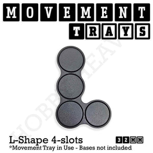 32mm Movement Trays for Tabletop Games | Warhammer Compatible | Full Range