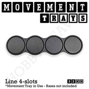 32mm Movement Trays for Tabletop Games | Warhammer Compatible | Full Range