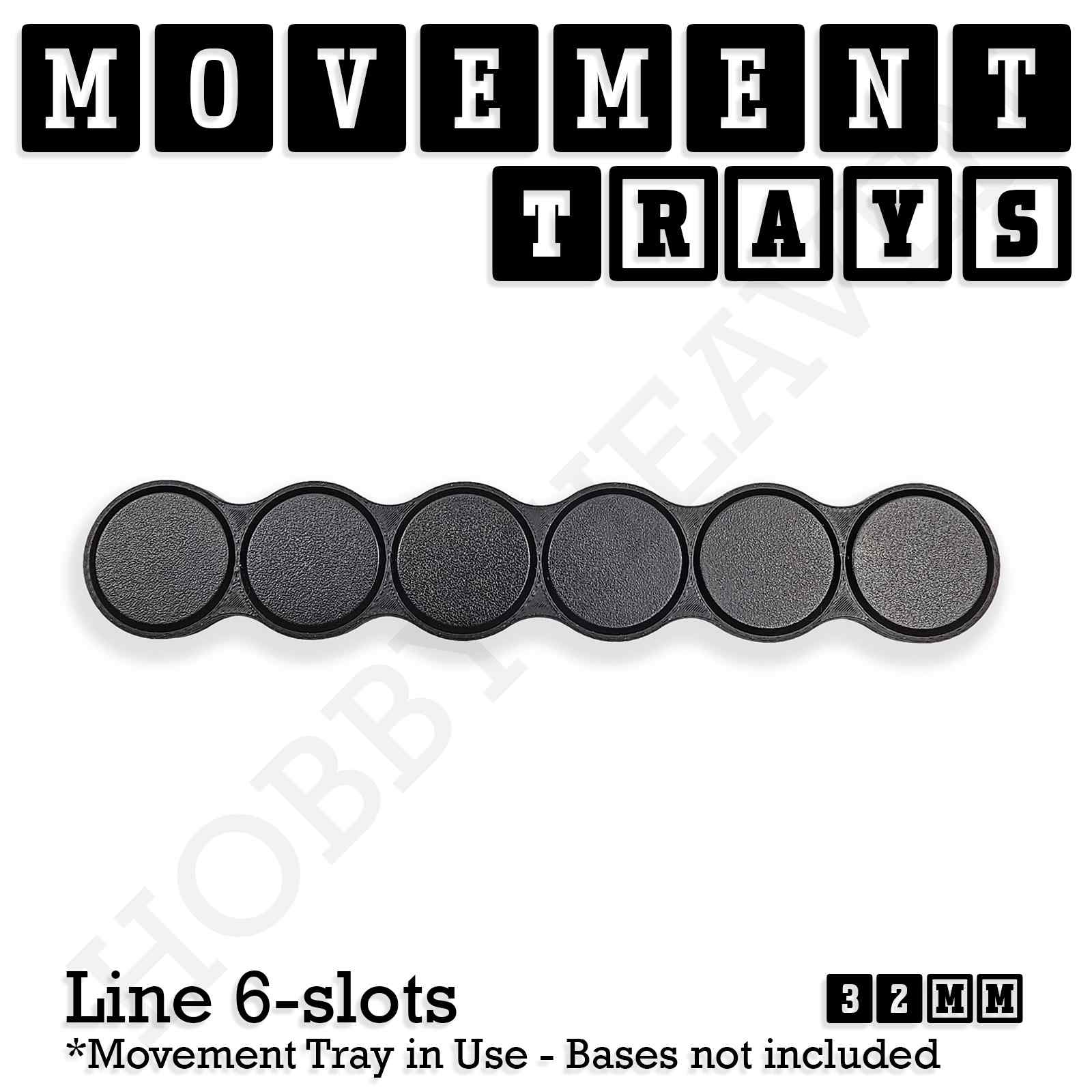 32mm Movement Trays for Tabletop Games | Compatible with Popular Miniatures | Full Range