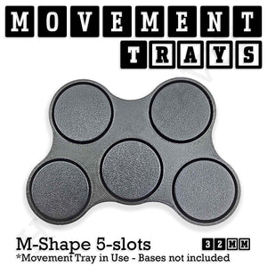 32mm Movement Trays for Tabletop Games | Warhammer Compatible | Full Range