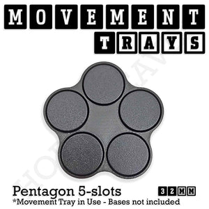 32mm Movement Trays for Tabletop Games | Warhammer Compatible | Full Range
