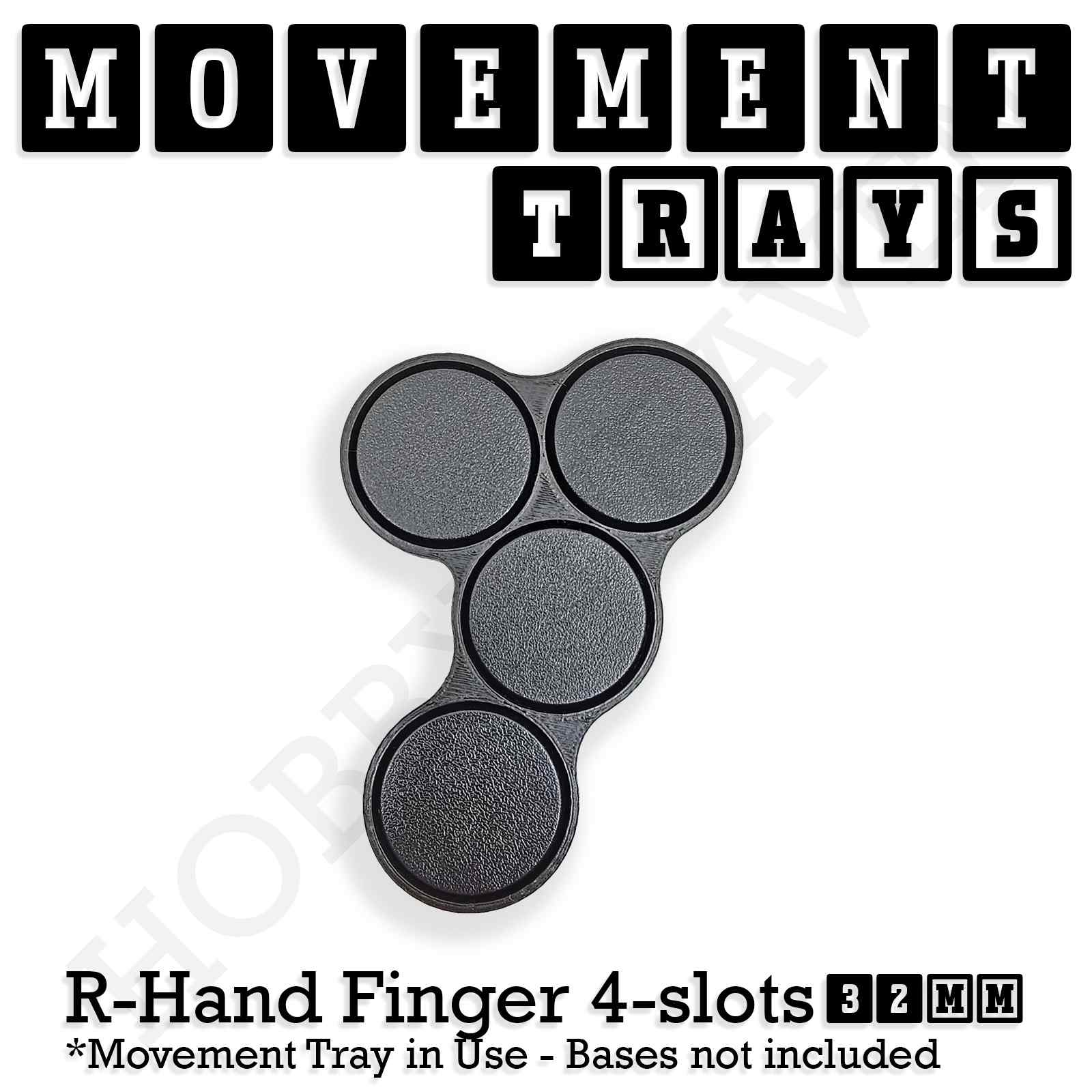 32mm Movement Trays for Tabletop Games | Compatible with Popular Miniatures | Full Range