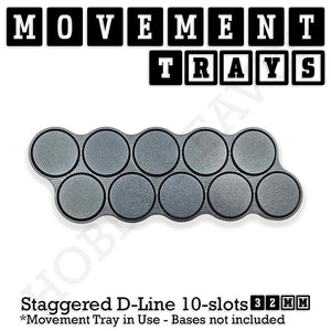 32mm Movement Trays for Tabletop Games | Warhammer Compatible | Full Range