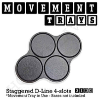 32mm Movement Trays for Tabletop Games | Warhammer Compatible | Full Range
