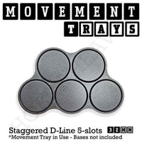 32mm Movement Trays for Tabletop Games | Warhammer Compatible | Full Range
