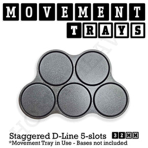32mm Movement Trays for Tabletop Games | Warhammer Compatible | Full Range