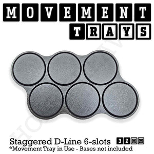 32mm Movement Trays for Tabletop Games | Warhammer Compatible | Full Range