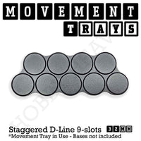 32mm Movement Trays for Tabletop Games | Warhammer Compatible | Full Range
