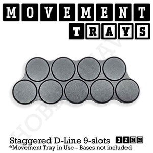 32mm Movement Trays for Tabletop Games | Warhammer Compatible | Full Range
