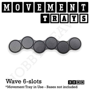 32mm Movement Trays for Tabletop Games | Warhammer Compatible | Full Range