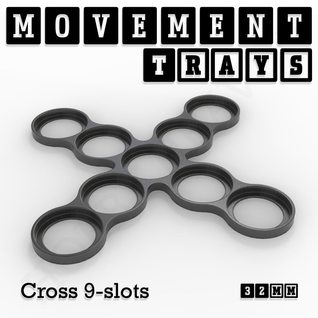 32mm Movement Trays for Tabletop Games | Compatible with Popular Miniatures | Full Range