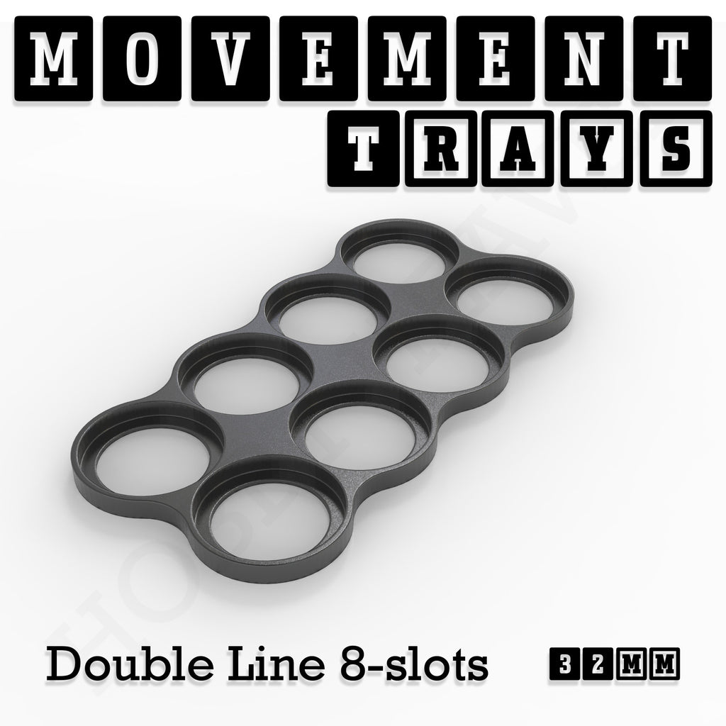 32mm Movement Trays for Tabletop Games | Compatible with Popular Miniatures | Full Range