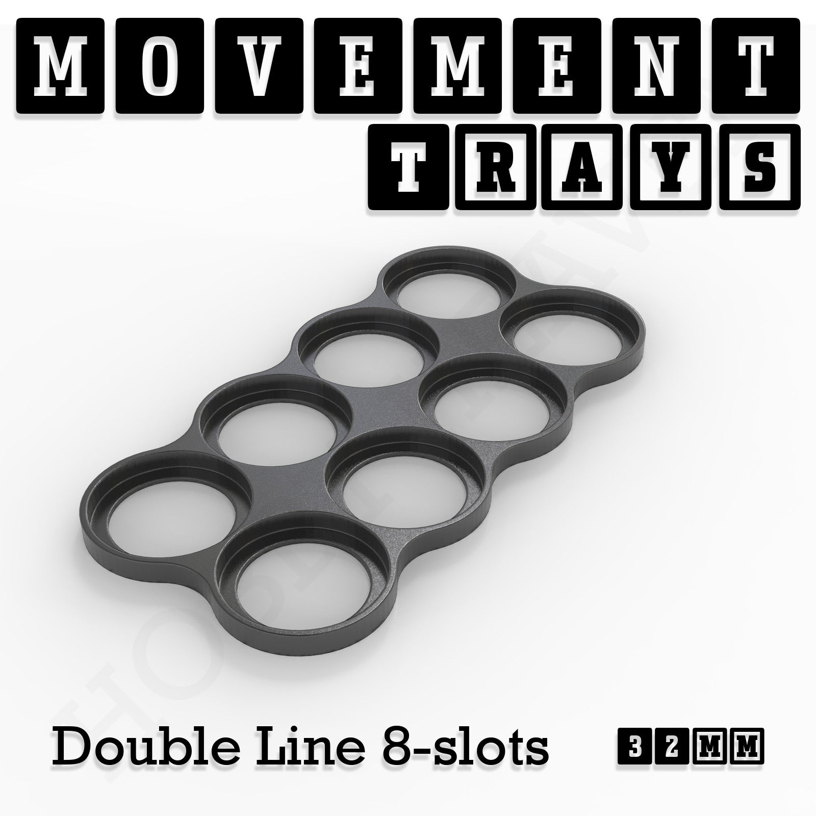 32mm Movement Trays for Tabletop Games | Compatible with Popular Miniatures | Full Range