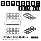 32mm Movement Trays for Tabletop Games | Compatible with Popular Miniatures | Full Range