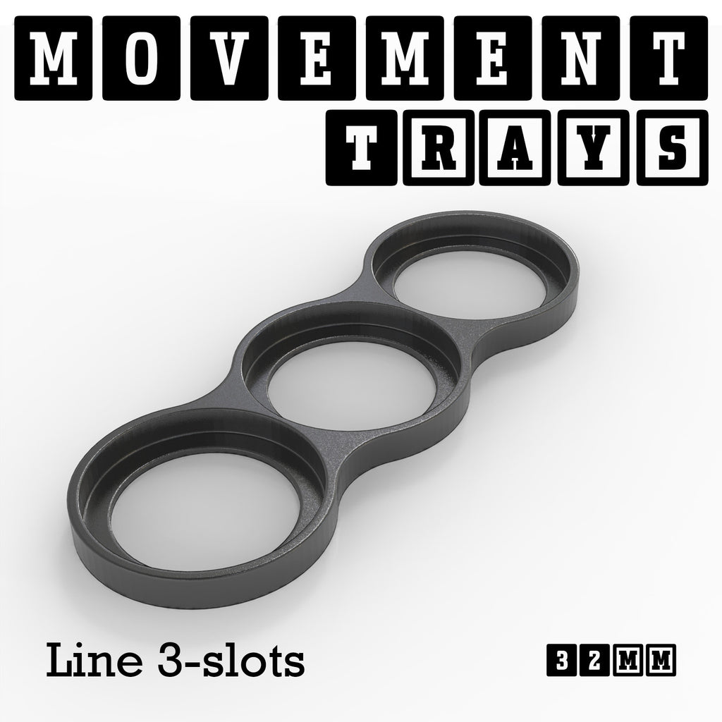 32mm Movement Trays for Tabletop Games | Compatible with Popular Miniatures | Full Range