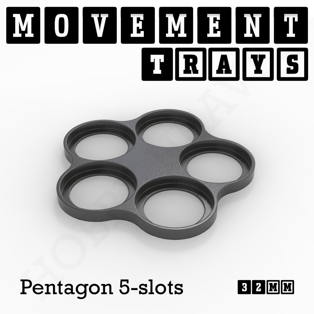 32mm Movement Trays for Tabletop Games | Compatible with Popular Miniatures | Full Range