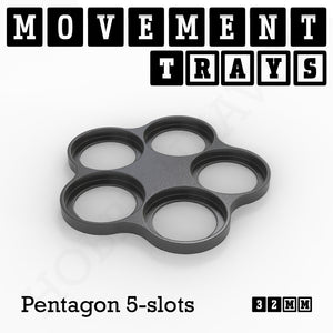 32mm Movement Trays for Tabletop Games | Warhammer Compatible | Full Range