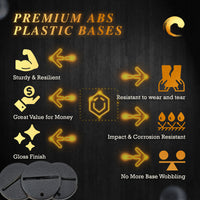 Infographic: 32mm Round slotted bases resilience, visual appeal, and versatility
