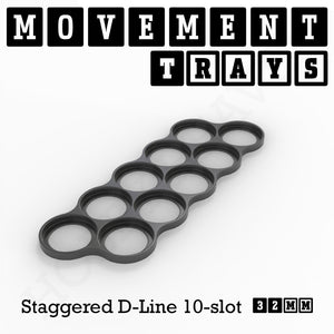 32mm Movement Trays for Tabletop Games | Warhammer Compatible | Full Range