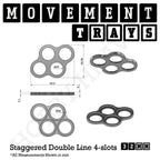 32mm Movement Trays for Tabletop Games | Compatible with Popular Miniatures | Full Range