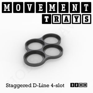 32mm Movement Trays for Tabletop Games | Warhammer Compatible | Full Range