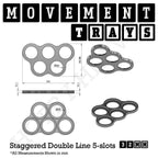 32mm Movement Trays for Tabletop Games | Compatible with Popular Miniatures | Full Range