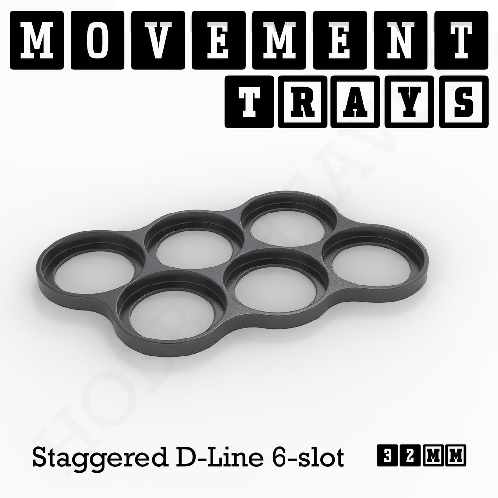 32mm Movement Trays for Tabletop Games | Compatible with Popular Miniatures | Full Range