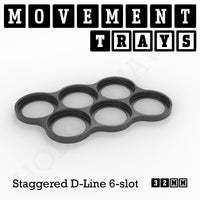 32mm Movement Trays for Tabletop Games | Warhammer Compatible | Full Range
