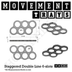 32mm Movement Trays for Tabletop Games | Compatible with Popular Miniatures | Full Range