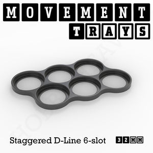 32mm Movement Trays for Tabletop Games | Warhammer Compatible | Full Range