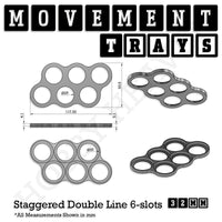 32mm Movement Trays for Tabletop Games | Warhammer Compatible | Full Range
