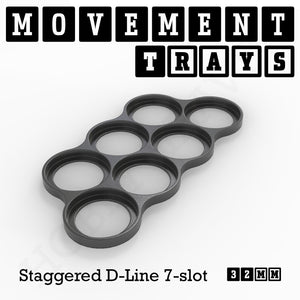 32mm Movement Trays for Tabletop Games | Warhammer Compatible | Full Range
