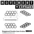 32mm Movement Trays for Tabletop Games | Compatible with Popular Miniatures | Full Range