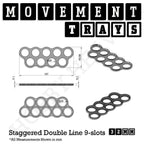 32mm Movement Trays for Tabletop Games | Compatible with Popular Miniatures | Full Range