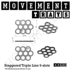 32mm Movement Trays for Tabletop Games | Compatible with Popular Miniatures | Full Range