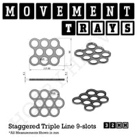 32mm Movement Trays for Tabletop Games | Warhammer Compatible | Full Range
