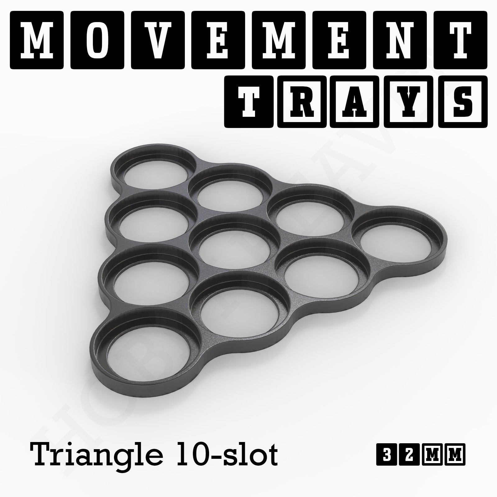 32mm Movement Trays for Tabletop Games | Compatible with Popular Miniatures | Full Range