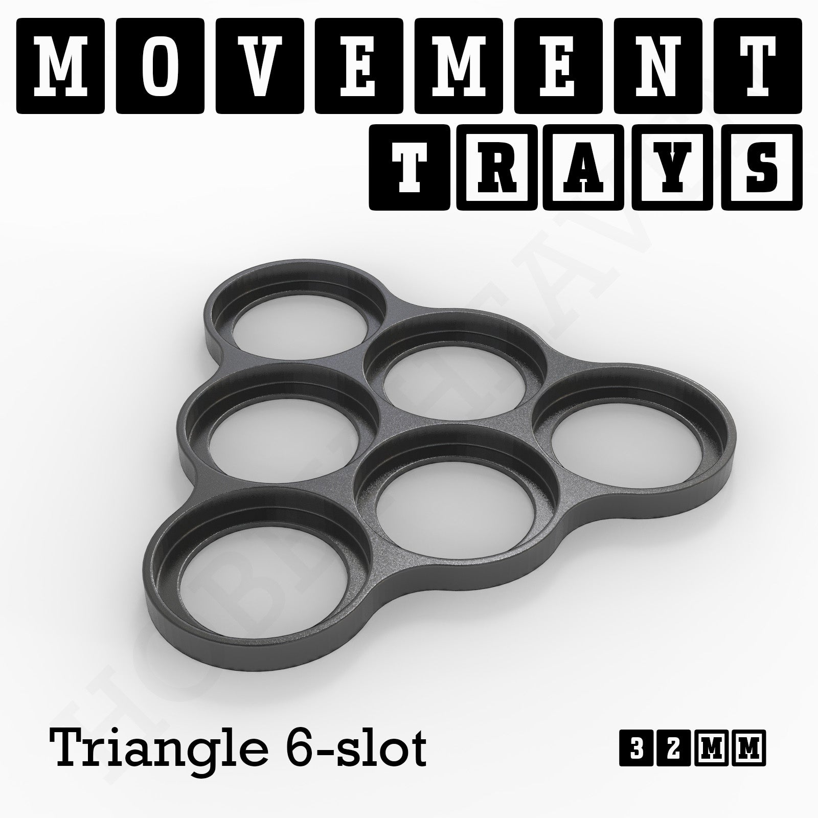 32mm Movement Trays for Tabletop Games | Compatible with Popular Miniatures | Full Range